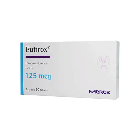 Eutirox Tabletas 50 125mcg Laboratorio Merck S A De C V