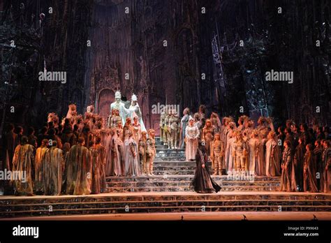 Opera "Lohengrin" by Richard Wagner in the Mariinsky Theatre in Saint ...