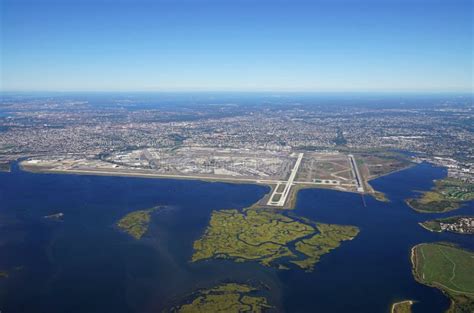 Aerial View Of The John F Kennedy International Airport Jfk In New