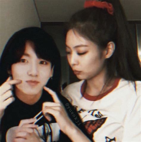 Jenkook Couple Edit Ship Jennie X Jungkook Cr On Pict 👀 Jungkook Swag Couples Aesthetic