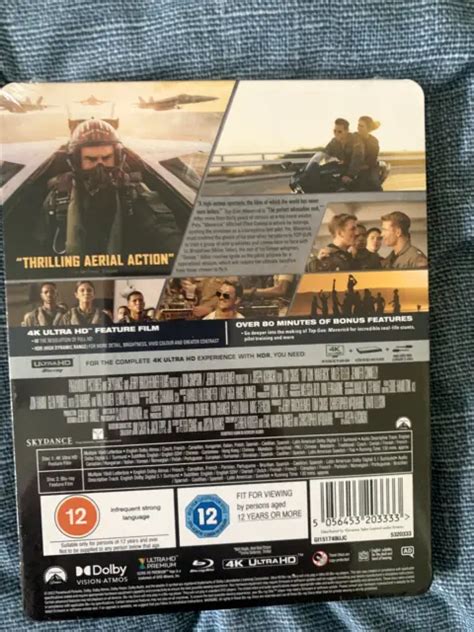 TOP GUN MAVERICK 4K UHD Blu Ray SteelBook U K Ultra HD New Sealed Tom