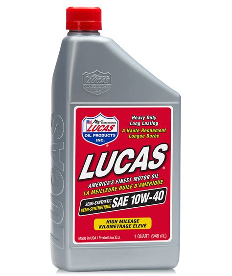 Semi Synthetic 10W 40 Lucas Oil Products