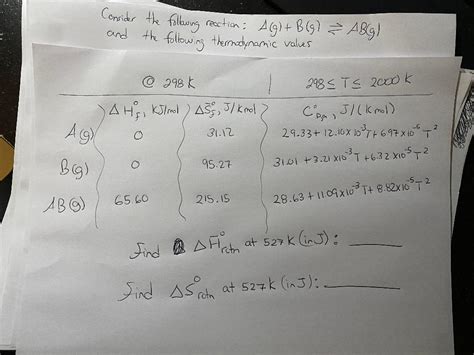 Solved Consider The Following Reaction Alg B 9 ABCg Chegg