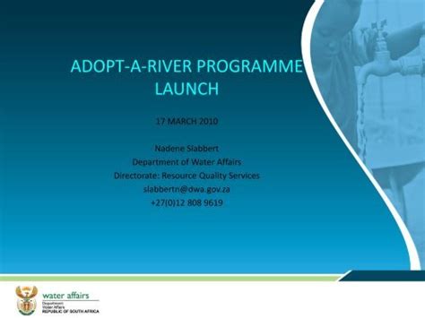 Adopt A River Programme Launch Ewisa