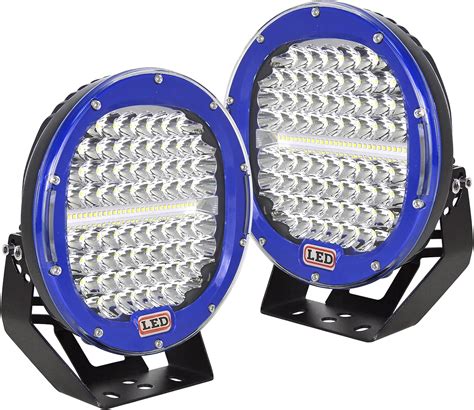 Willpower 2 Pieces 9 Inch 294W Blue Round LED Work Light 24000LM Spot