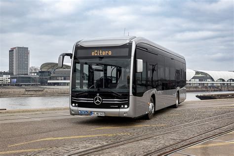 The All Electric Mercedes Benz Ecitaro City Bus With The Latest