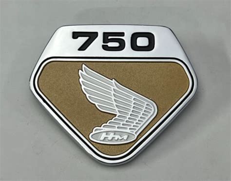 750 WING Side Cover Badge For HONDA CB750 KO RIGHT New Chrome Metal