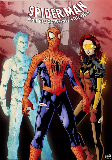 Spider-man and his amazing friends. by thorup on DeviantArt