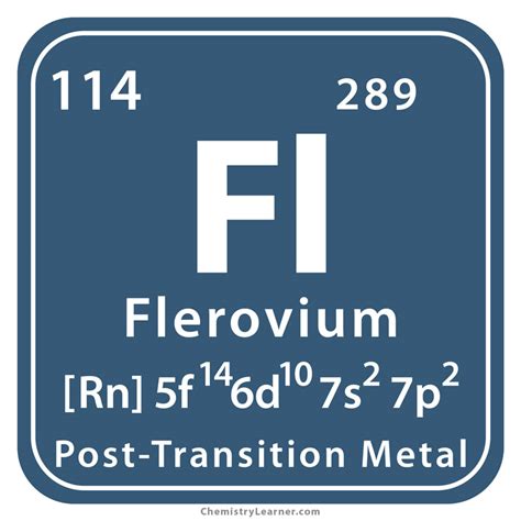 Flerovium Facts Symbol Discovery Properties Uses
