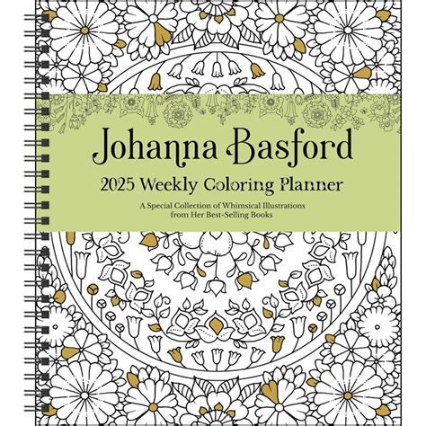 Johanna Basford Colouring A5 Deluxe Diary 2025