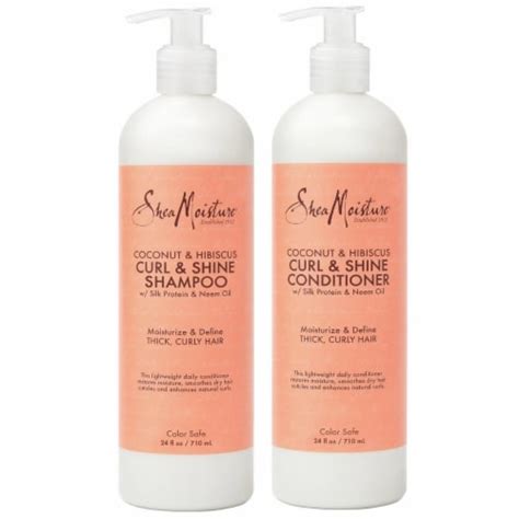 Shea Moisture Coconut Hibiscus Shampoo Conditioner 24 Fluid Ounce