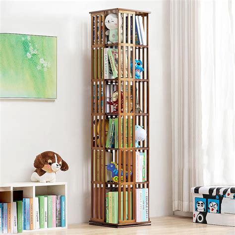 Amazon Armeri Tier Wooden Bookcase Corner Tall Book Shelf Modern