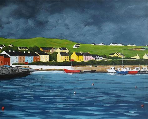 Portmagee County Kerry Painting By Tony Gunning Fine Art America