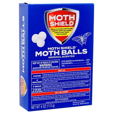 Moth Shield Moth Balls Original Scent 4 Oz Walmart