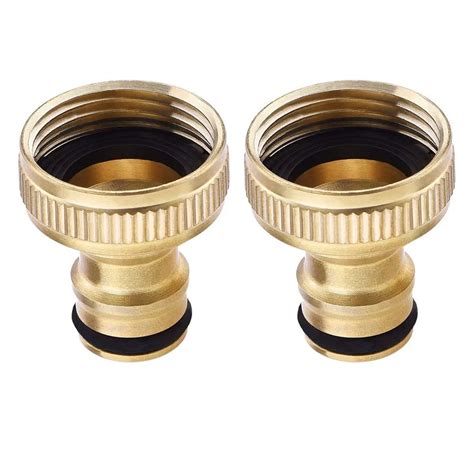 New 2 Pack 3 4 Inch Garden Hose Tap Connector Brass Garden Hosepipe Tap