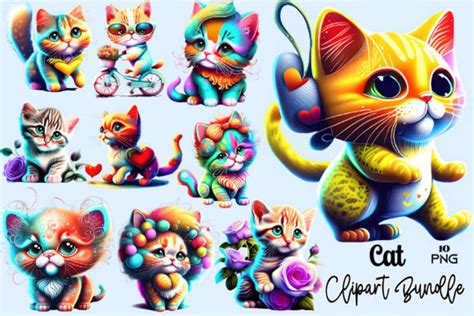 Cat Sublimation Clipart Graphic By Sublimation Bundle Creative Fabrica