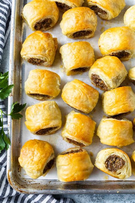 Puff Pastry Sausage Rolls (Dairy Free) - Simply Whisked