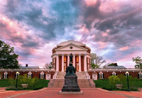 Uva Rotunda Spring Sunset Picture Photo University Of Etsy