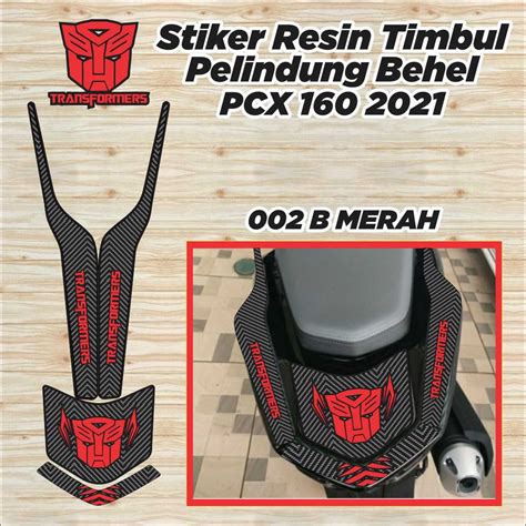 Jual Stiker Sticker Behel Resin New Pcx Premium Resin Tebal