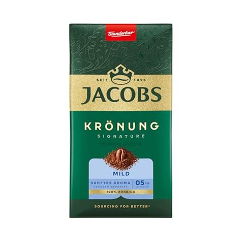 Jacobs Krönung Mild 100 Prozent Arabica Gemahlener Röstkaffee Helle