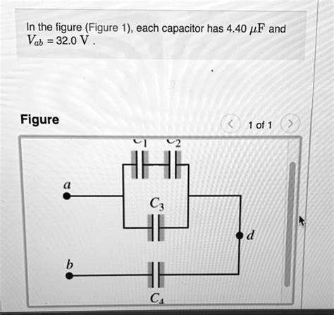 Solved In The Figure Figure Each Capacitor Has Pf And Vab