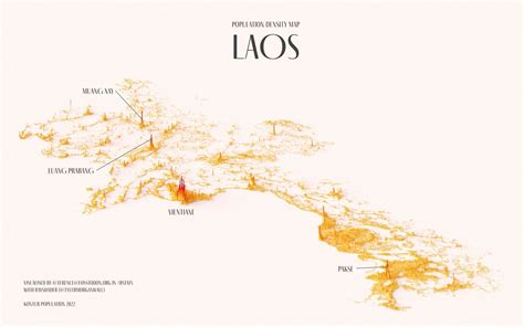 Population Density Map Of Laos By Researchremora Maps On The Web