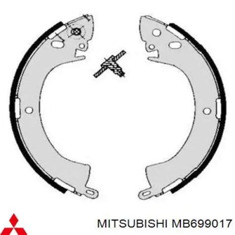 MB699017 Mitsubishi Zapatas De Frenos De Tambor Traseras