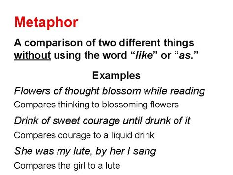 Figurative Language Figuring It Out Figurative And Literal