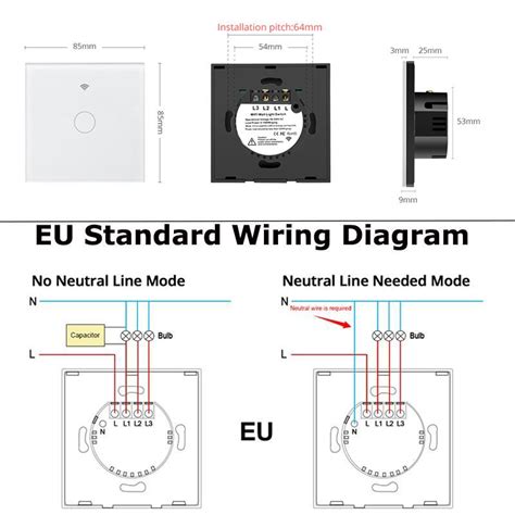 Koupit Eu Standard Tuya Smart Life Wifi Wall Switch Gang Way