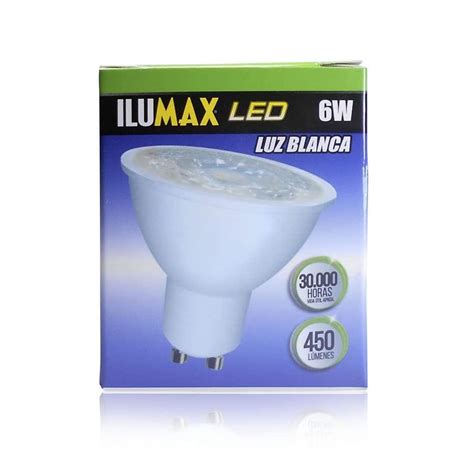 Dicroico Led 6w Optic Luz Blanca Gu10 Ilumax