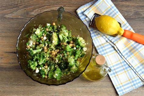 Lemony Broccoli Salad With Chickpeas And Feta Recipe Cook Me