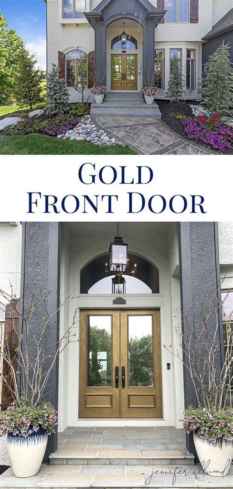 Our Gold Front Door Jennifer Allwood Painted Front Doors Front