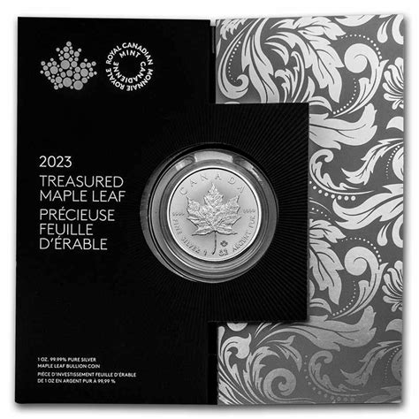 Buy 2023 Canadian 1 oz Treasured Silver Maple Leaf | APMEX