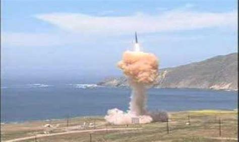 Usaf Test Launches Minuteman Iii Intercontinental Ballistic Missile