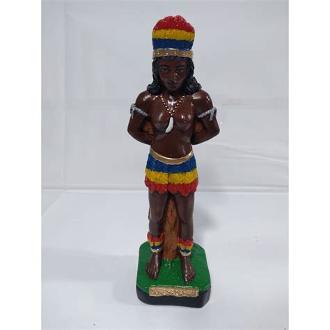 Imagem Cabocla Jurema Escultura Gesso Estatua Cm Shopee Brasil