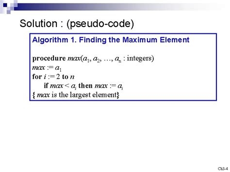 Discrete Mathematics Chapter 3 The Fundamentals Algorithms The