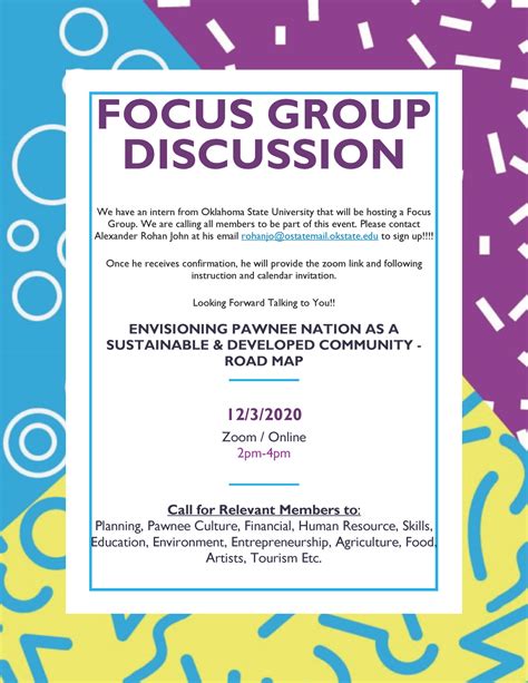 Focus Group Discussion Pawnee Nation