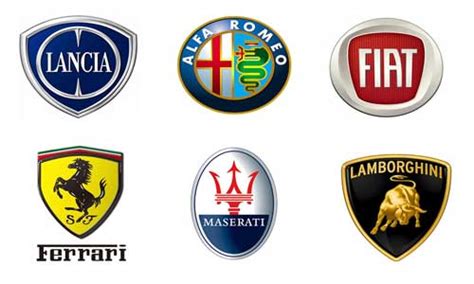 Italian Car Brands Names - List And Logos Of Italian Cars