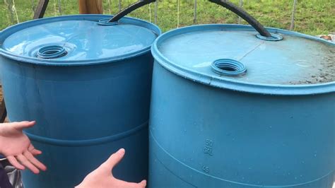 Daisy Chain Water Barrels Together From The Top Using Siphon Tube Youtube