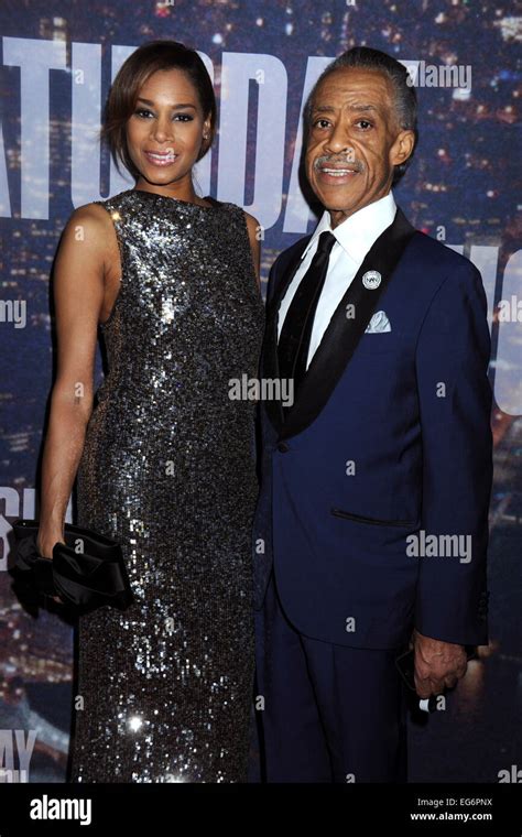 Kathy Jordan And Al Sharpton Attending The Snl 40th Anniversary