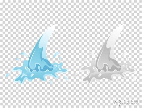 Water And Drop Icon Blue Wave And Water Splashe Wavy Symbol