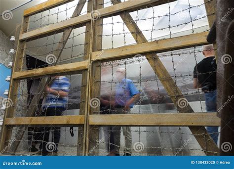 Tourists Visiting The Oskar Schindler S Enamel Factory Stock Photo