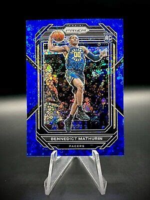 2022 23 Panini Prizm 254 Bennedict Mathurin Blue Fast Break 150