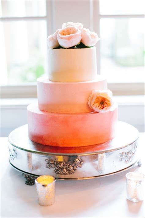 Colorful Ombre Wedding Cakes