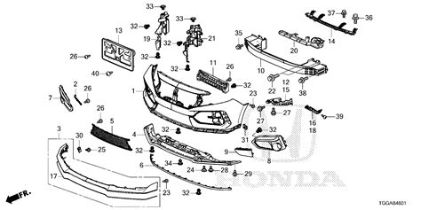 Honda Civic Liftback Resonator Horn Body Bumper Front 38104 Tgh