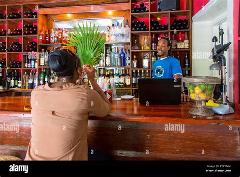 Bahamas Harbour Island The Landing Hotel Stock Photo Alamy