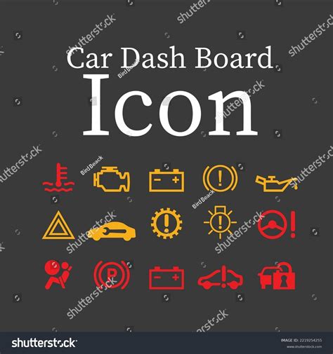 Car Dashboard Symbols This Icon Can Stock Vector (Royalty Free ...