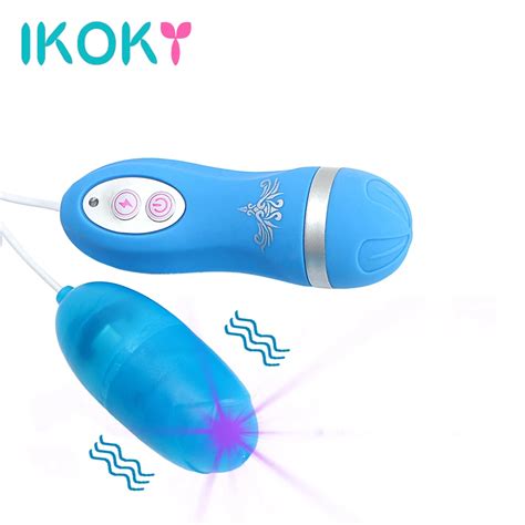 Buy Ikoky Flashing Vibrator Blue Pink Vibrating Egg