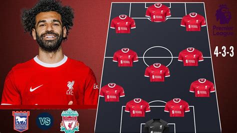 Liverpool Vs Ipswich Town Liverpool Predicted Line Up Arne Slot