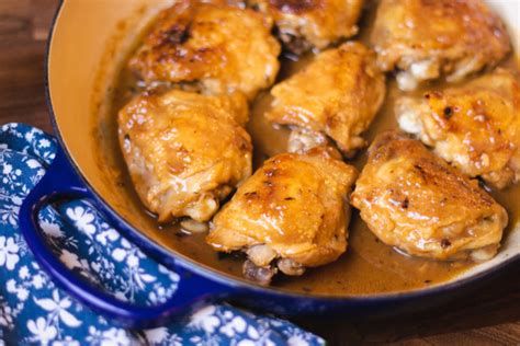 Cider Miso Braised Chicken Thighs Katie Button